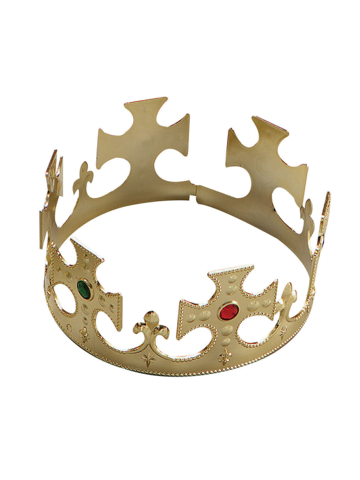 Rubies Rubies Crown - Gold Plastic Flat Packed Headpieces and Headbands