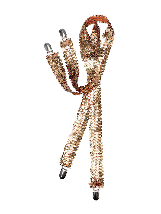 Rubies Sequin Braces Gold mit Paillettenoptik