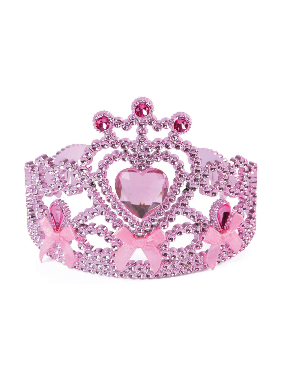 Rubies Rubies Pink Tiara With Ribbon Bow Ties Headpieces and Headbands