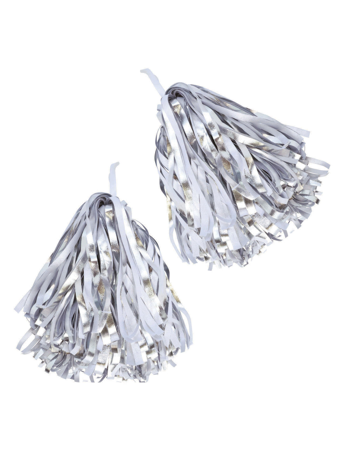 Rubies Pom Pom Silver/White - Pair Props