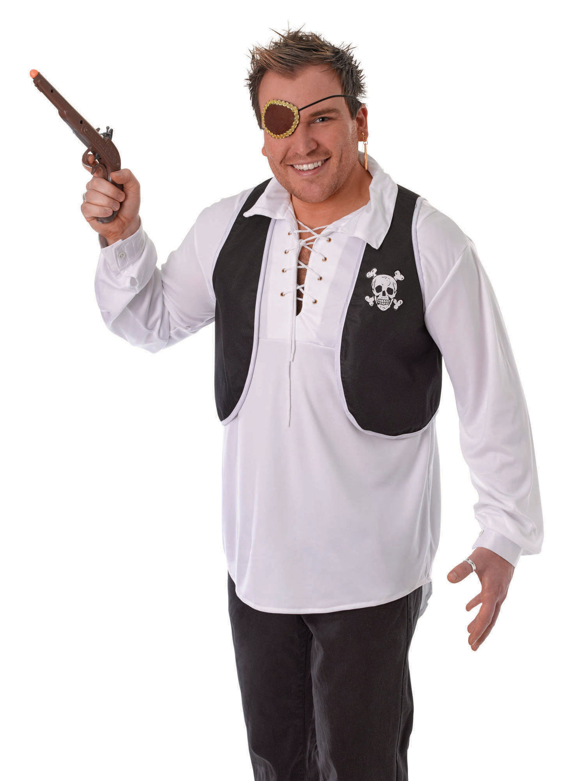 Rubies Pirate Waistcoat. Adult Trousers and Tops