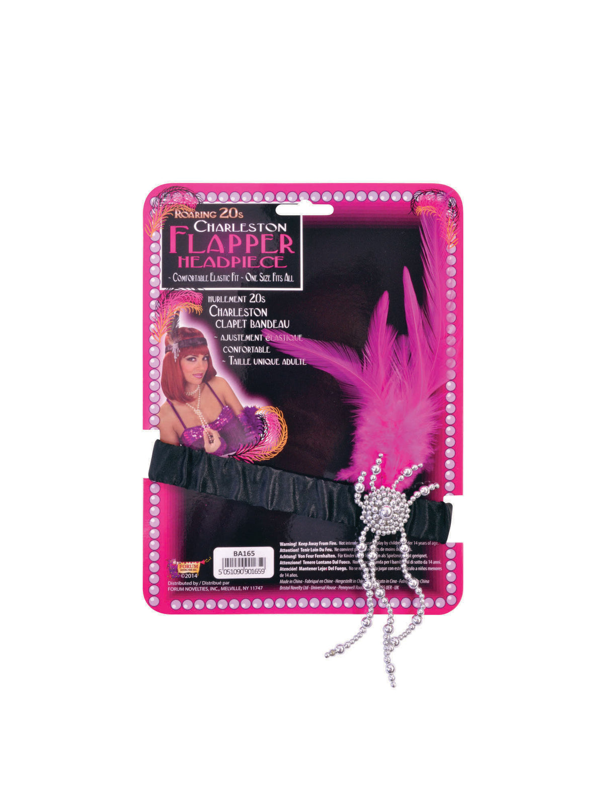 Rubies Rubies Pink Flapper Headband Headpieces and Headbands