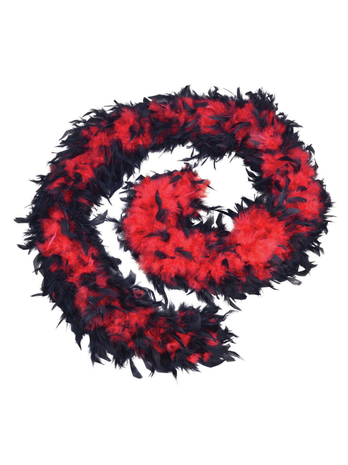 Rubies Feather Boa 80G Red/Black Clothing Accessories