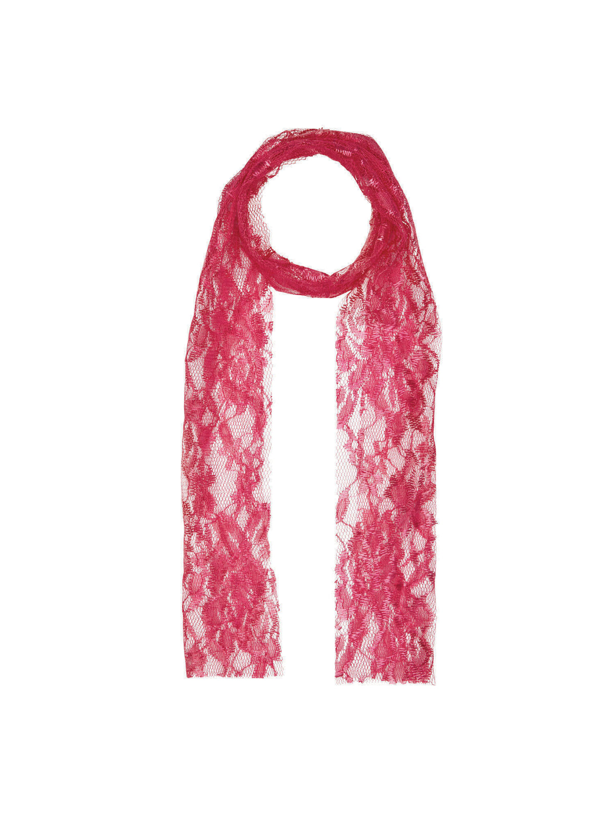Rubies 80'S Neon Lace Scarf. Pink Headpieces and Headbands