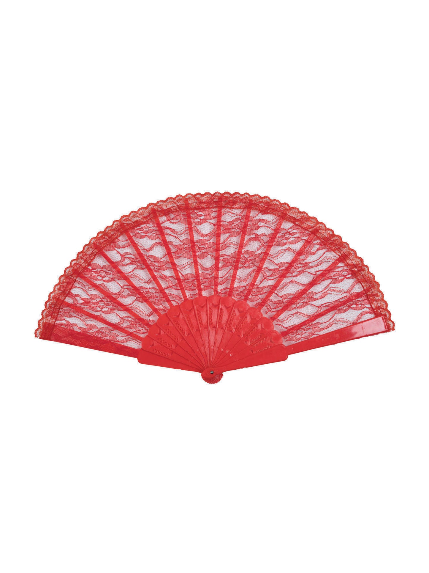 Rubies roter Spitzenfächer Fan Lace Red BA2153