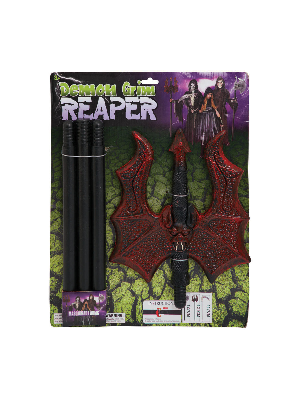 Rubies Devil Trident 117cm (3 Section) Kostümzubehör