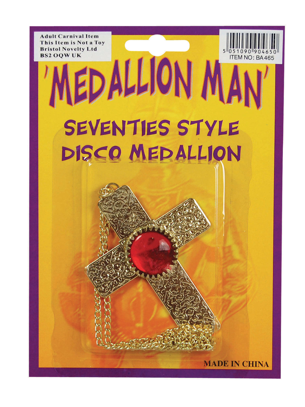 Rubies Medallion Man Necklace Kostümzubehör