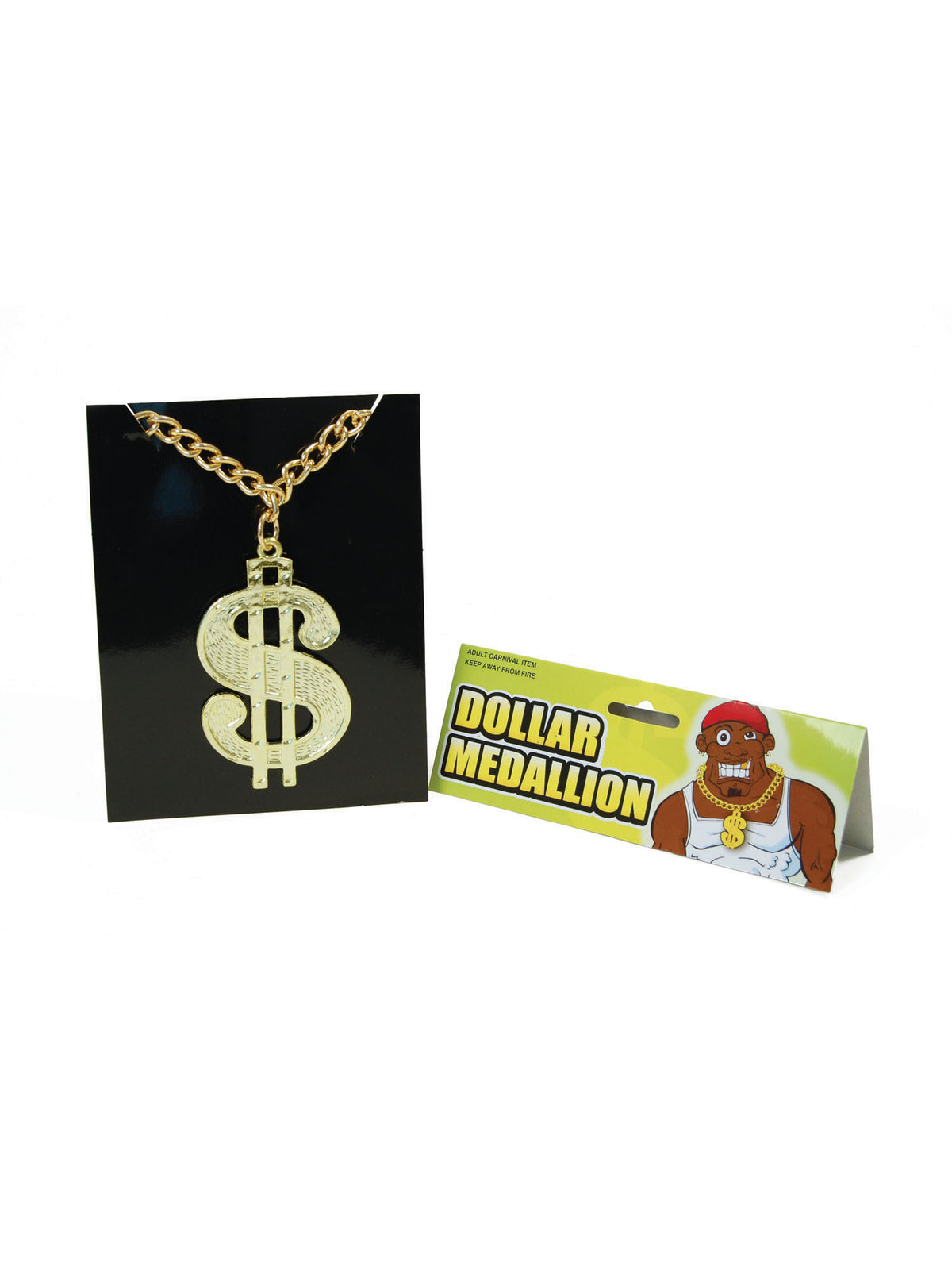 Rubies Dollar-Medaille an Kette Kostümzubehör