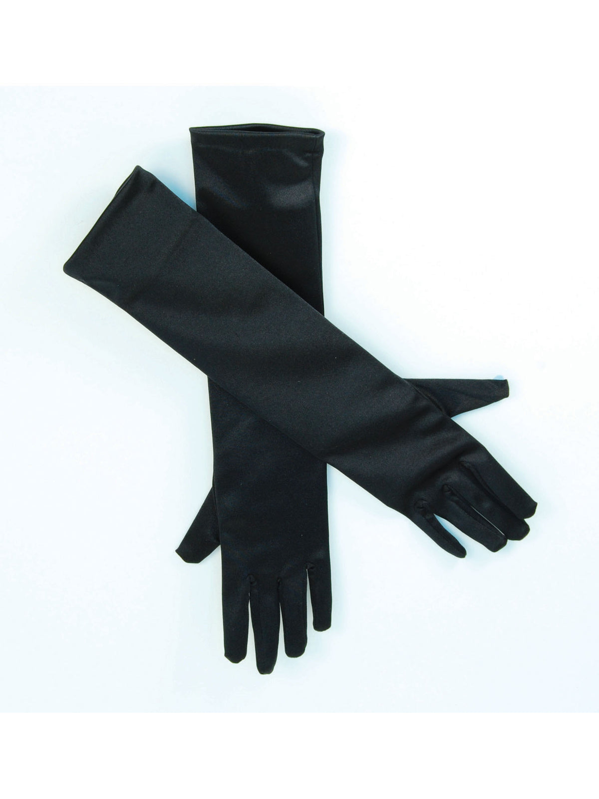 Rubies Rubies Black Satin Gloves