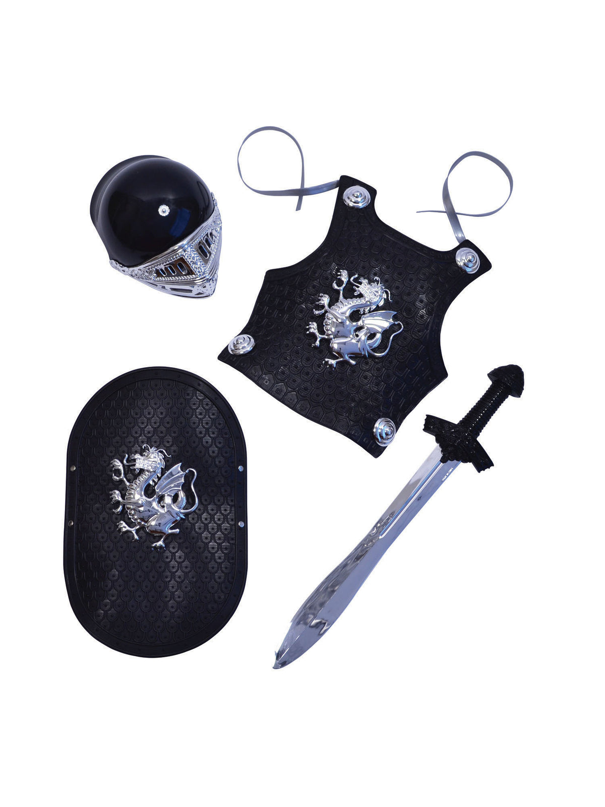 Rubies Rubies Knight Black Armour Set Toy Weapons and Armour