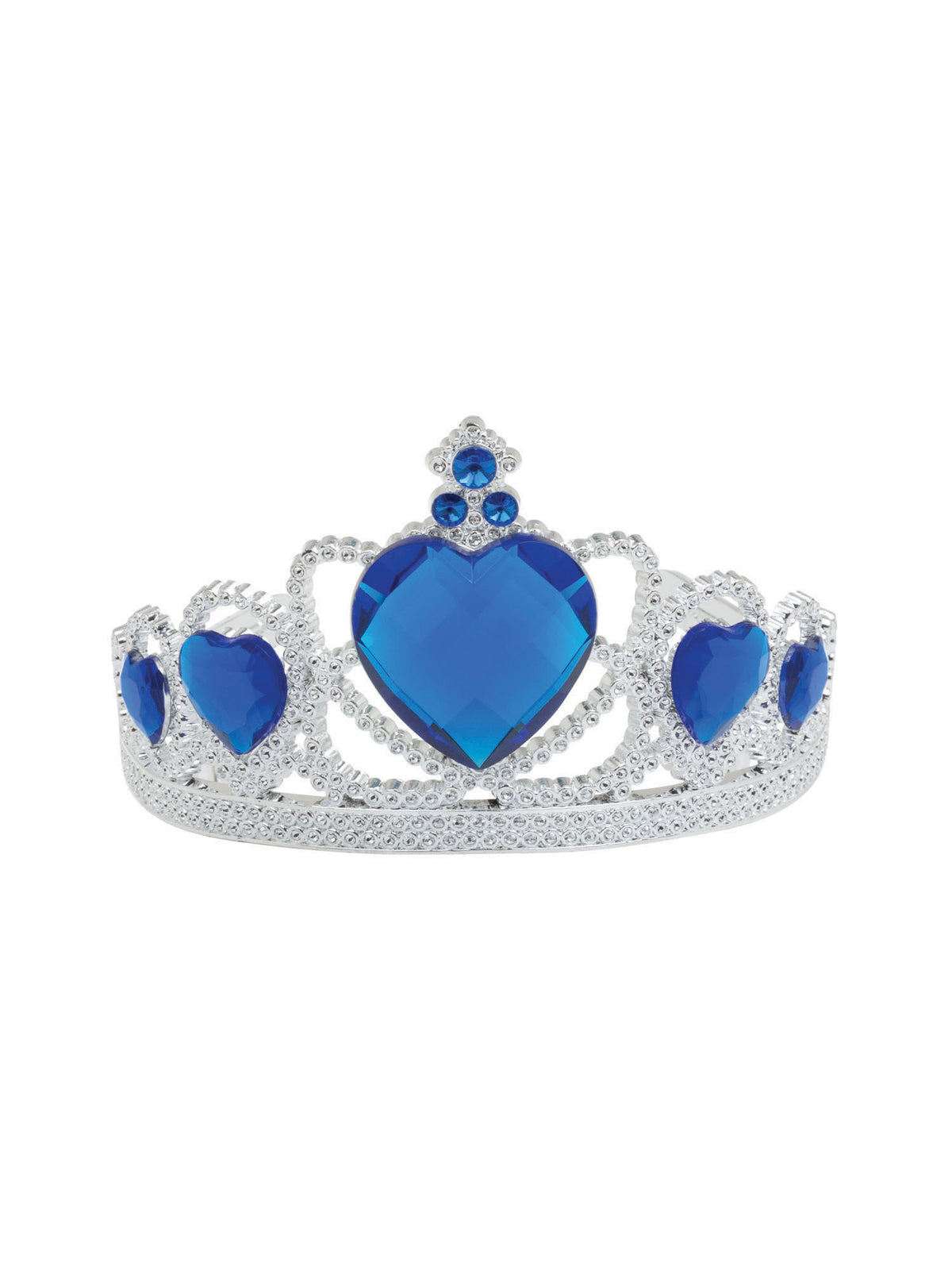 Silberne Tiara mit blauen Schmucksteinen von Rubies