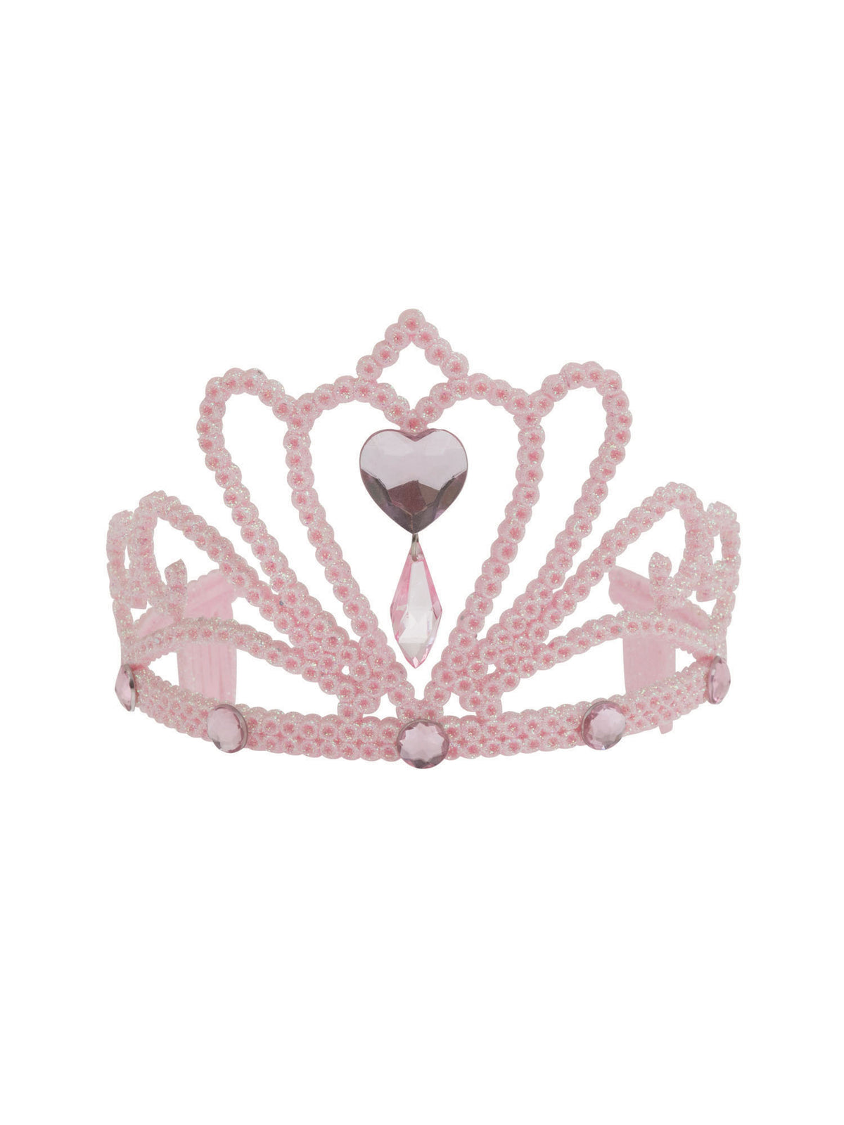 Rubies Pink Glitter Tiara & Stone Headpieces and Headbands