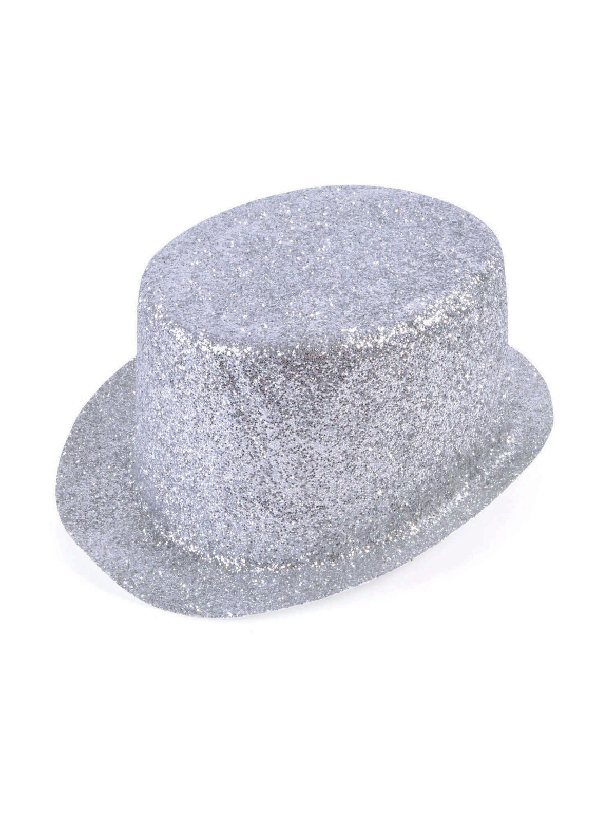 Rubies Glitter Silver Plastic Topper Hut