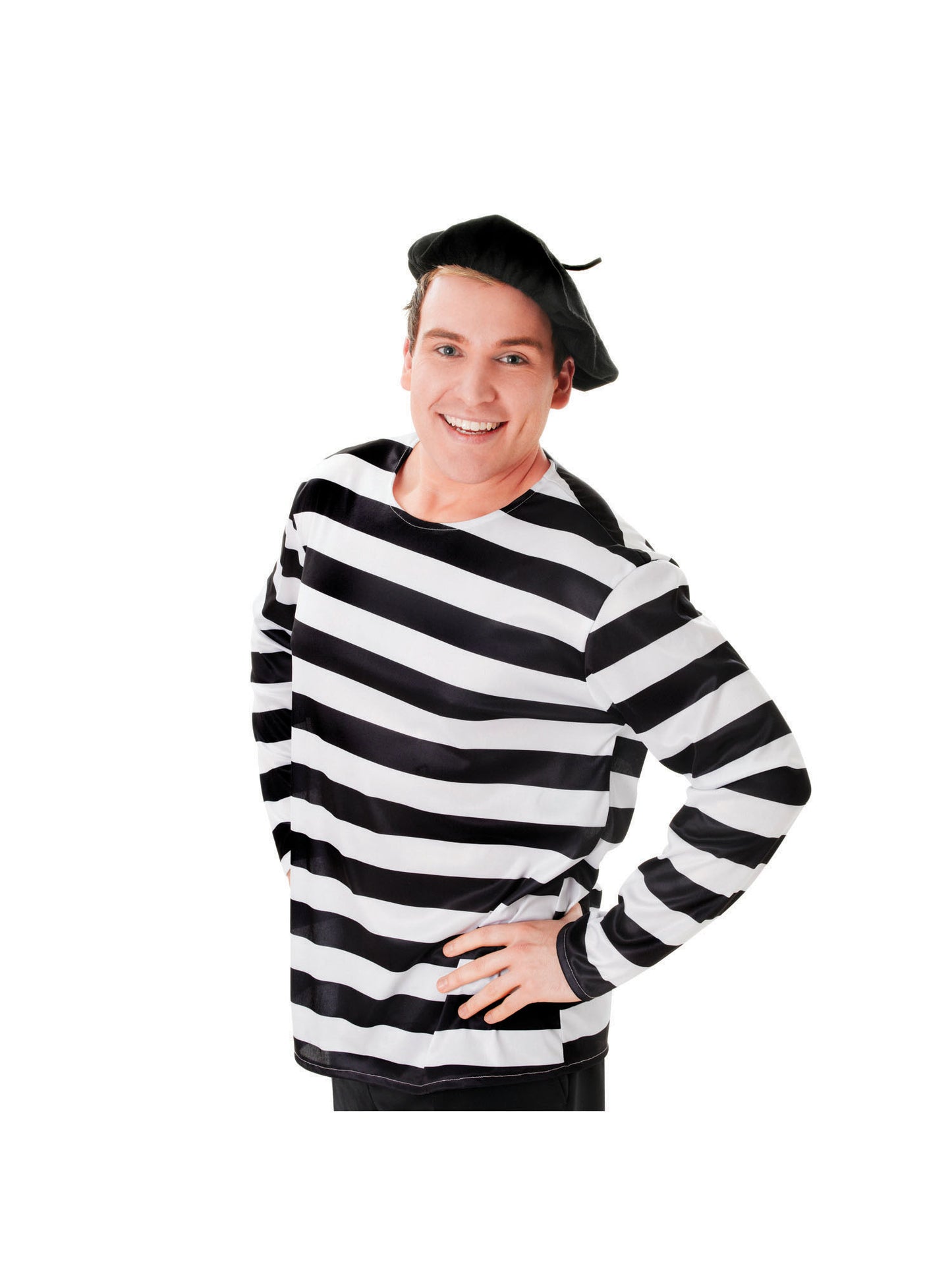 Rubies French Beret schwarze Baskenmütze für Erwachsene