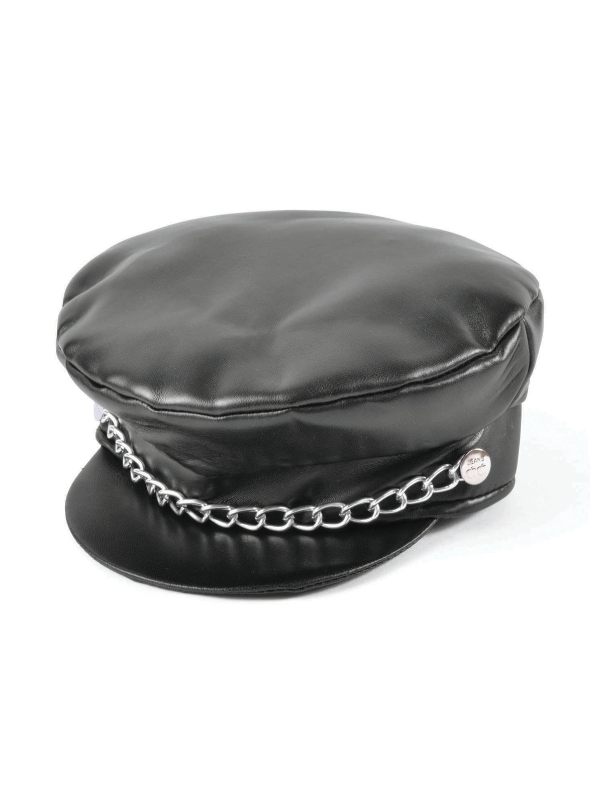 Rubies schwarze Punk-Lederkappe fuer Erwachsene