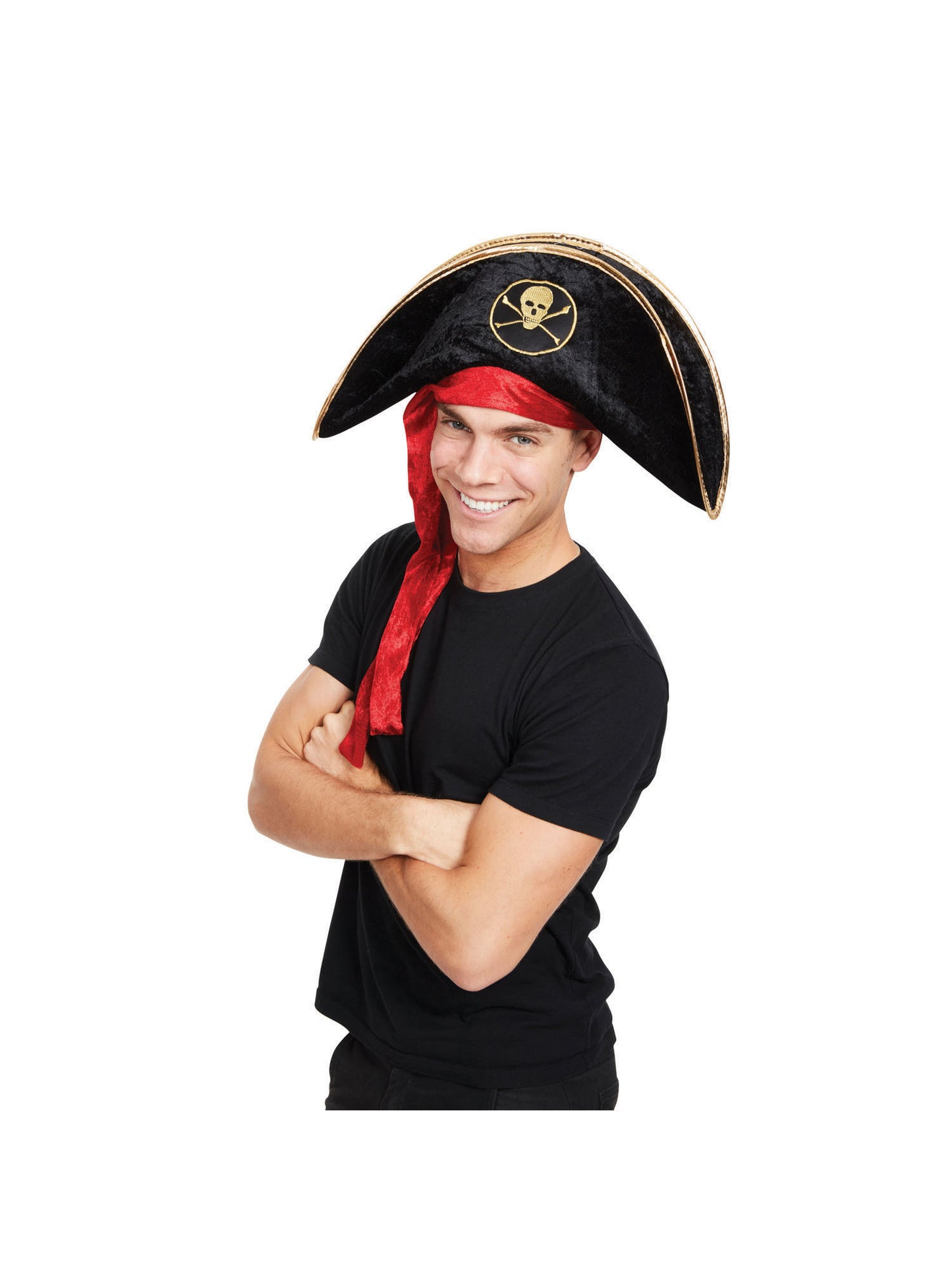 Rubies Pirate Hat Deluxe Velvet Piratenhut für Erwachsene