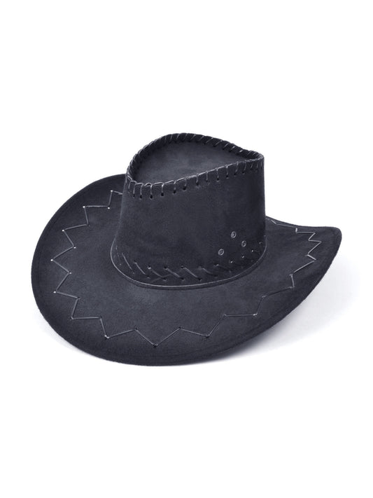 Rubies Cowboyhut Stitched schwarz für Erwachsene
