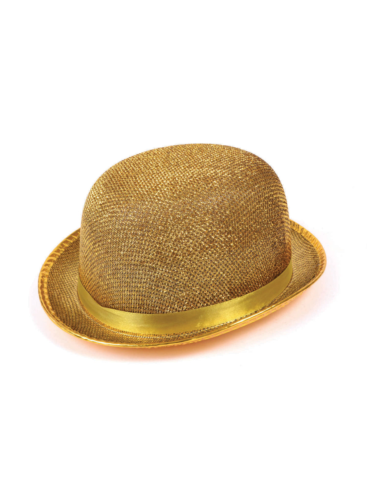 Rubies Rubies Bowler Hat Gold Lurex Hut