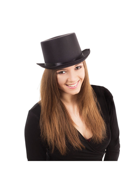 Rubies Top Hat schwarzer Zylinder im Satin-Look