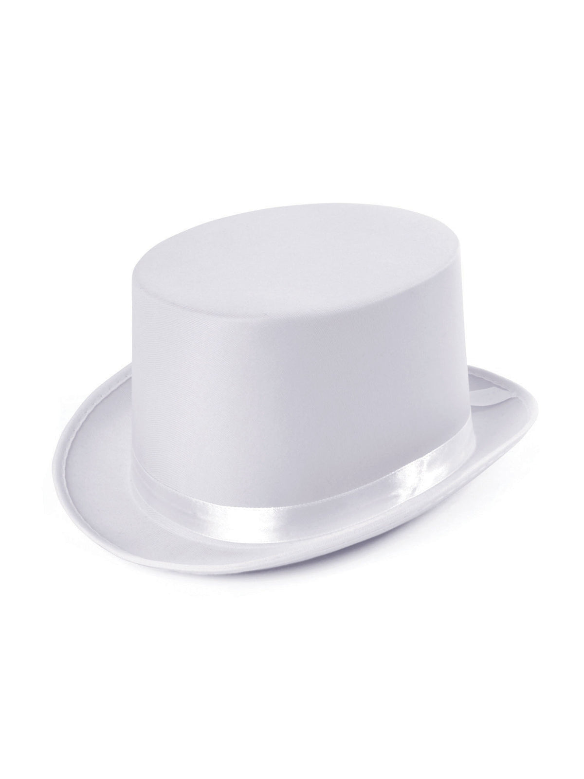 Rubies Rubies Top Hat - White (Satin Look) Hut