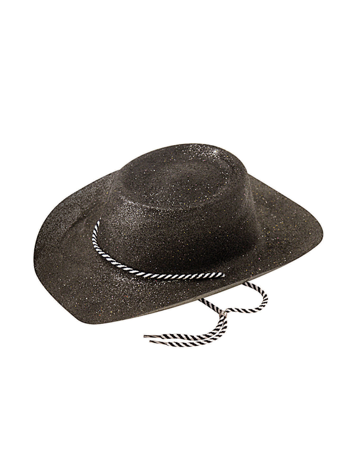 Rubies Cowboy Hat Glitter Black Hut