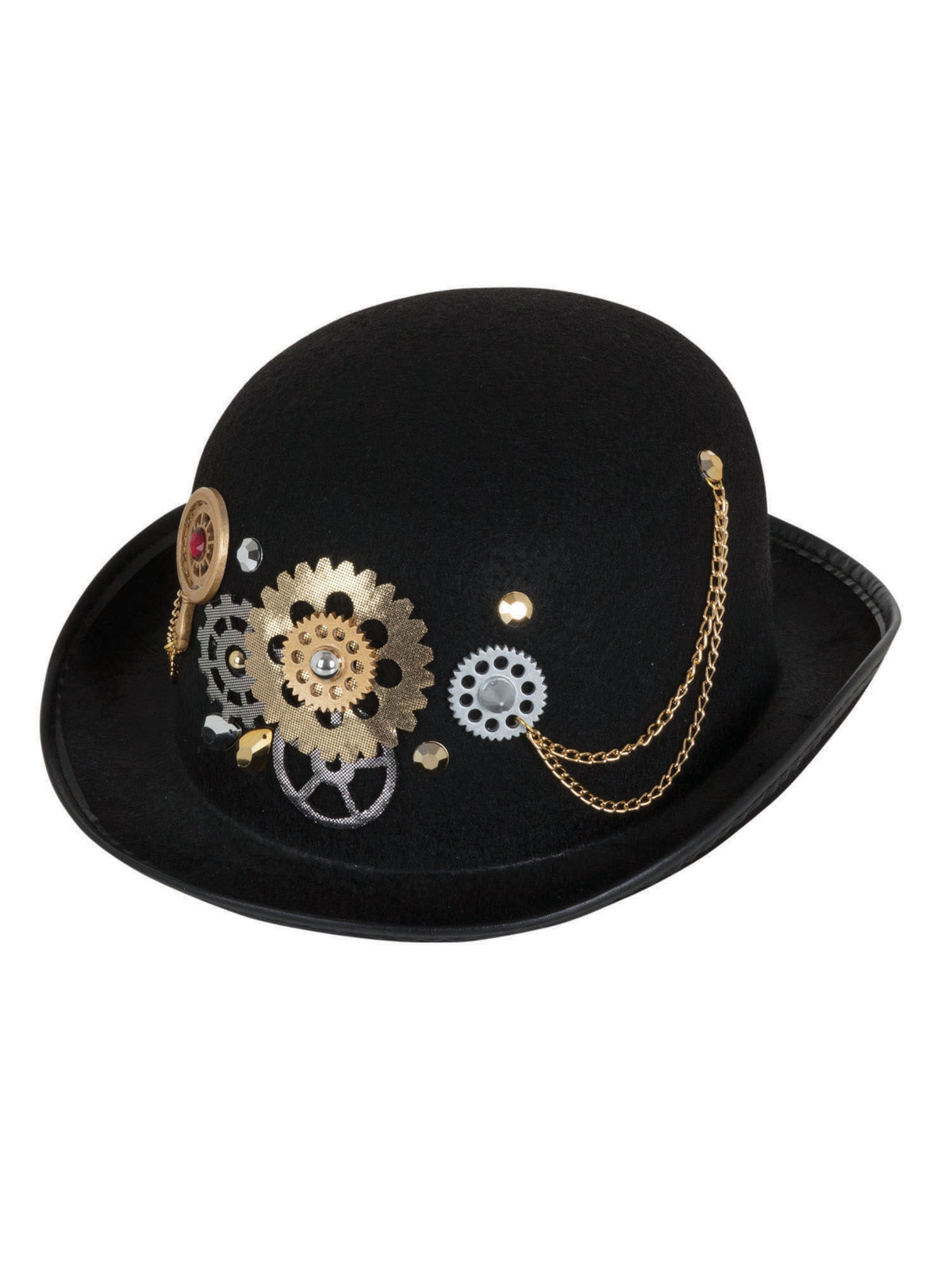Rubies Steampunk Bowler Black Hut