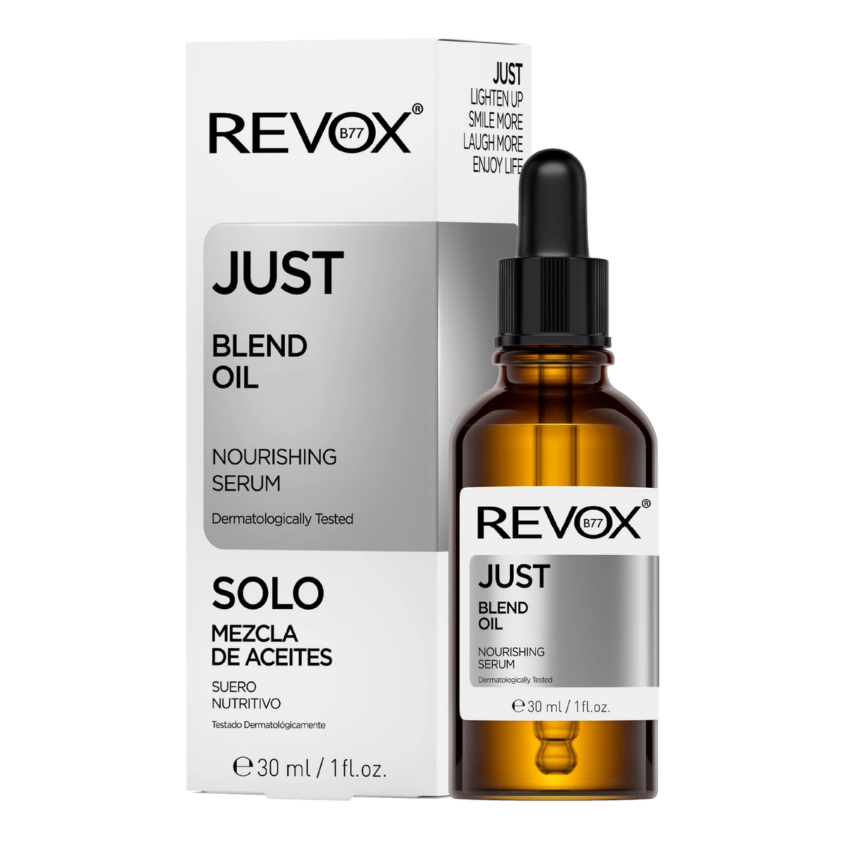 REVOX Just Blend Oil 30 ml Gesichtsöl mit Verpackung