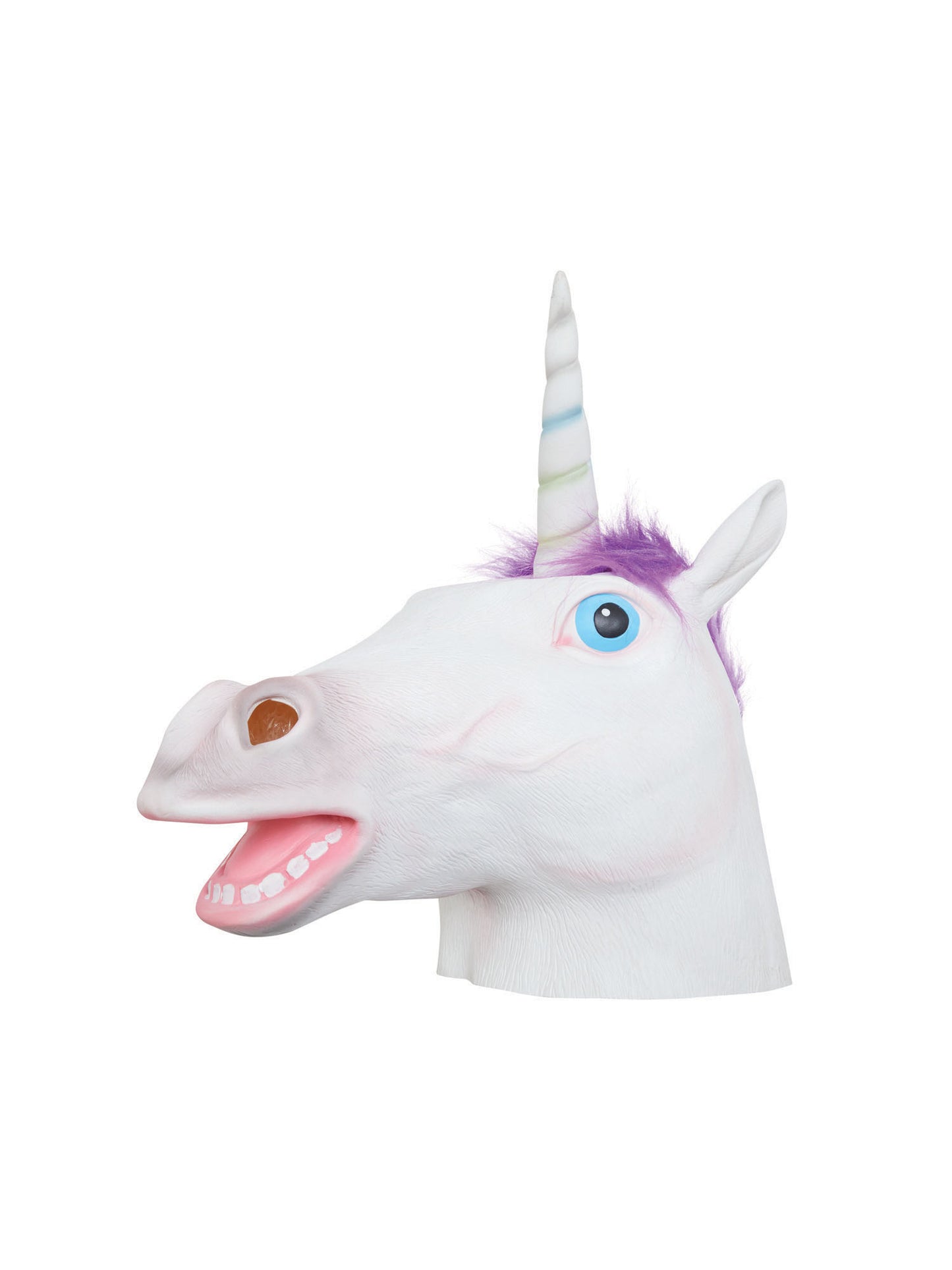 Rubies Unicorn-Maske aus Latex fuer Erwachsene