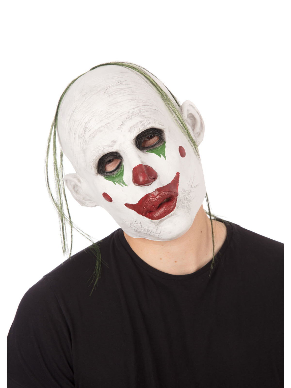 Realistische Clownmaske mit Haaren von Rubies