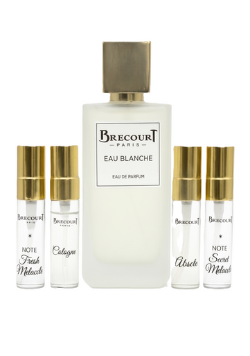 BRECOURT BRECOURT Eau Blanche Eau de Parfum 100 ml mit 4 x 6 ml Set Parfüm
