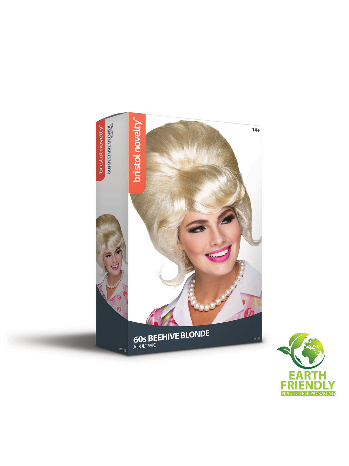 Rubies 60s Beehive Blonde Perücke in Blond – Detailansicht