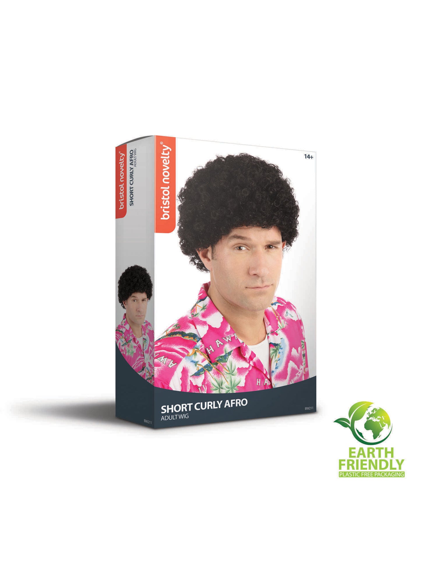 Rubies Short Curly Afro Perücke mit kurzen Locken – Detailansicht