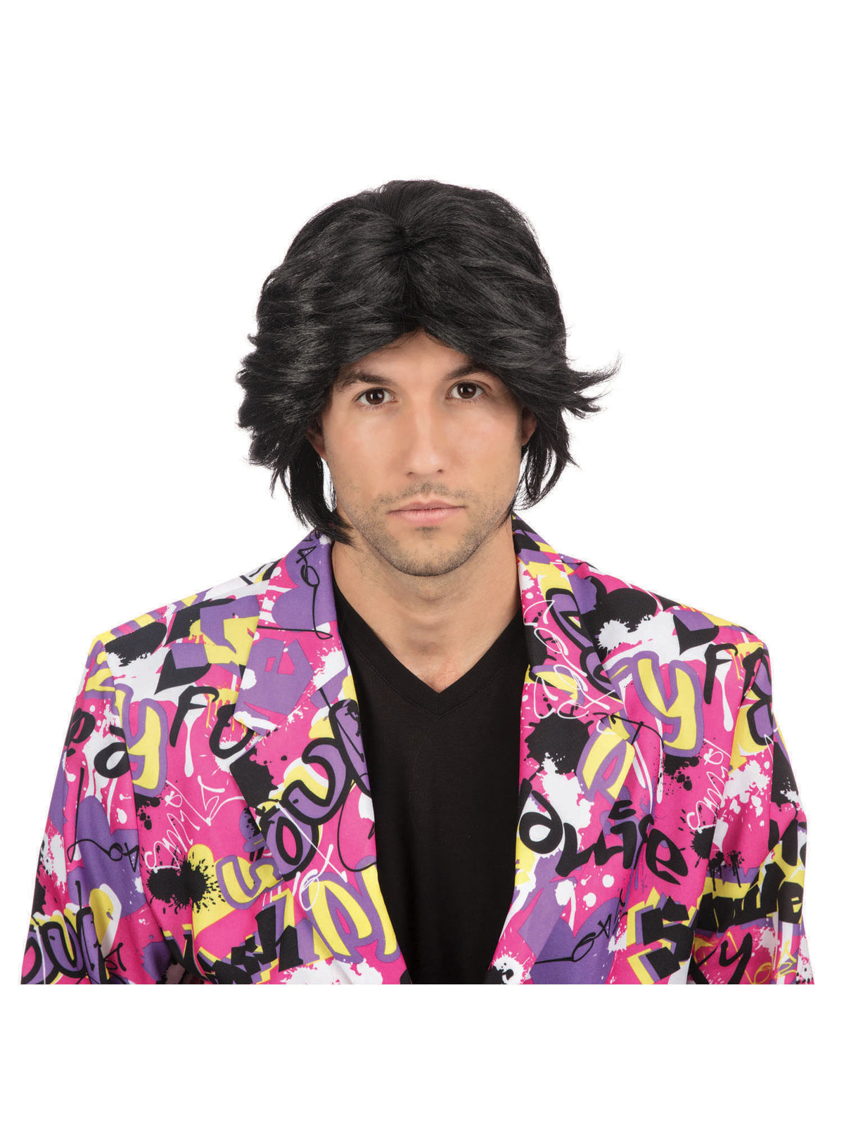 Rubies Tony Wig. Black Perücke