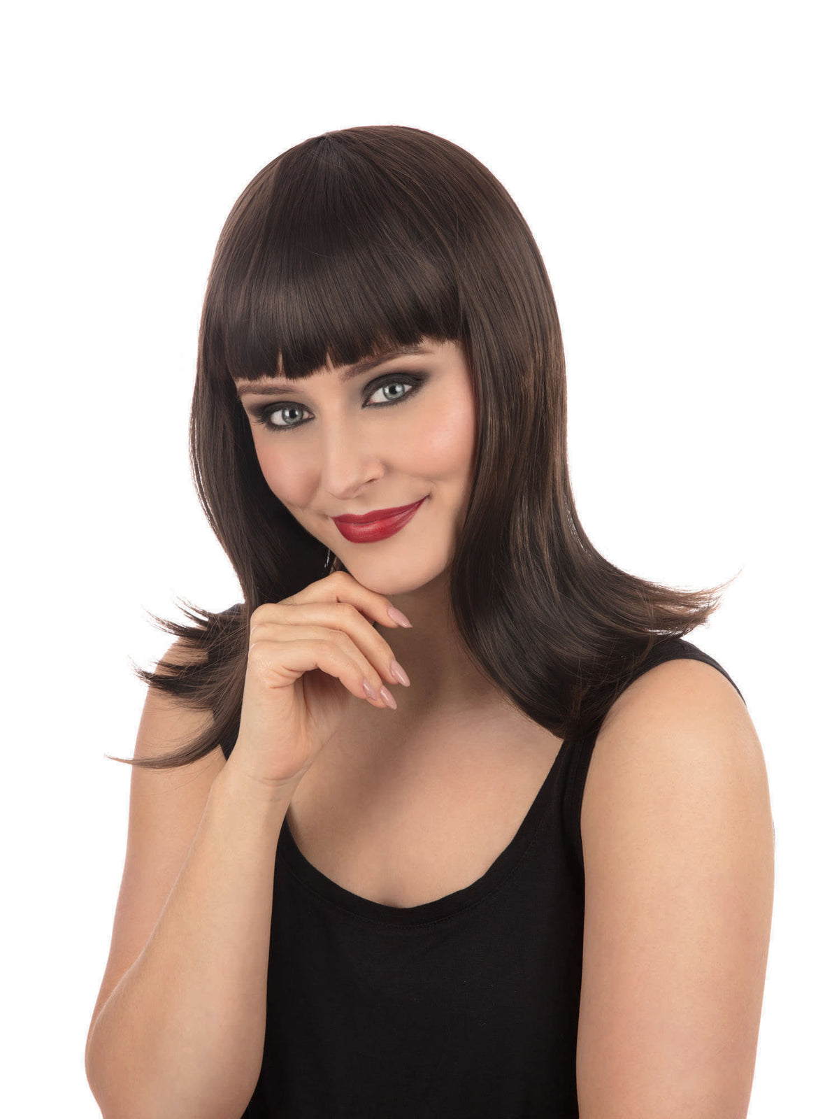 Rubies Chic Doll Wig - Brown Perücke