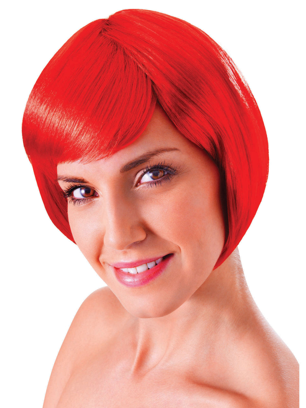 Rubies Flirty Flick Wig. Red *** Perücke