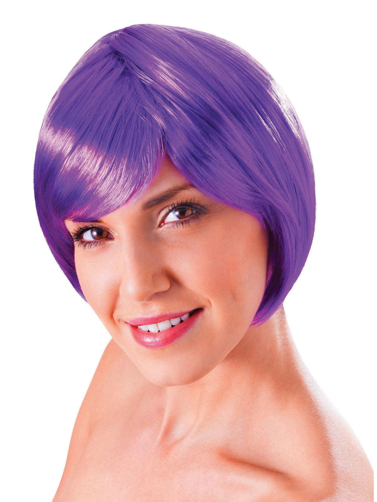 Rubies Flirty Flick Perücke Neon Purple für Erwachsene