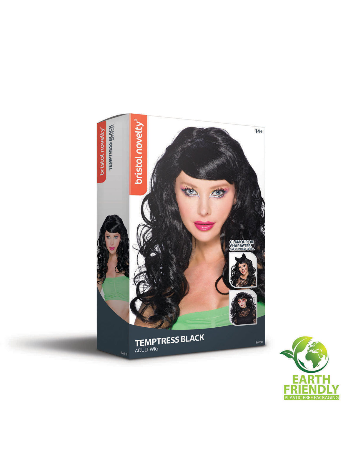 Rubies Temptress Black Wig Perücke