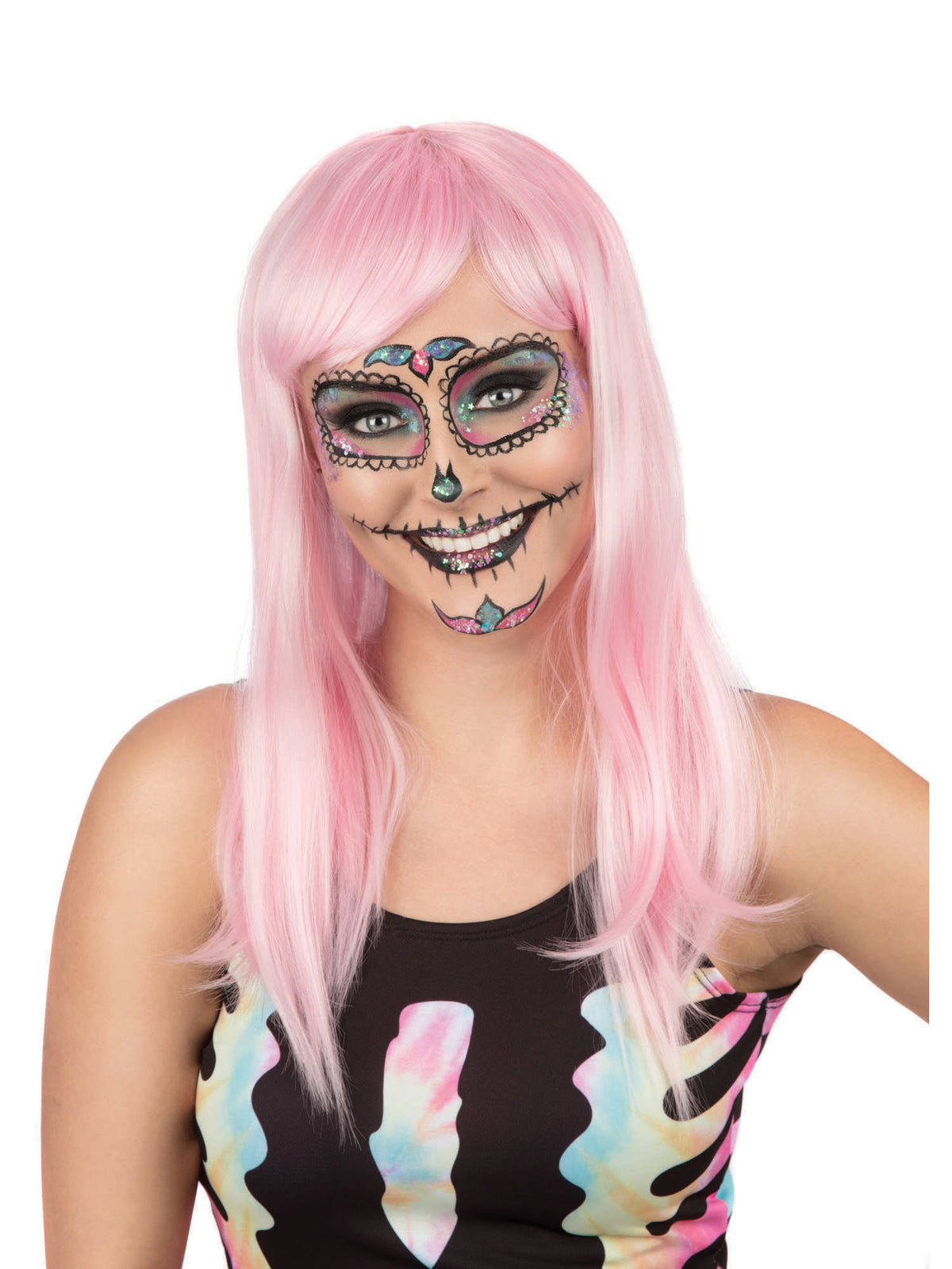 Rubies Generic Festival Pink Passion Wig Perücke für Unisex