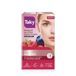 TAKY Taky Frutos Rojos Bandas Cera Faciales Depilatorias 16 U Kosmetik