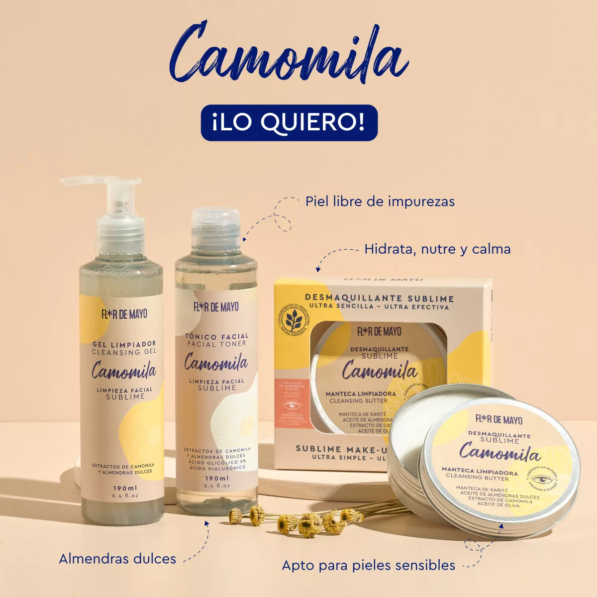 Flor De Mayo Sublime Camomila Gesichtsreinigungsgel mit Kamille 190 ml