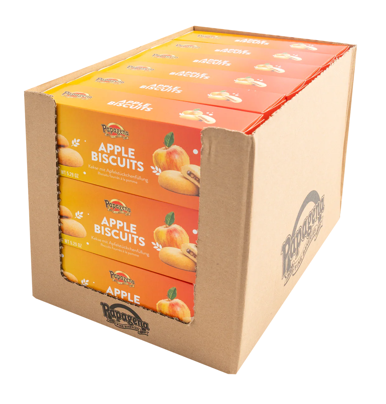 Papagena Biscuits mit Apfelfüllung 150g – Detailansicht