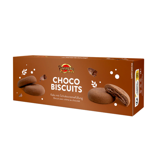 Papagena Biscuits mit Schokocremefüllung 150g – Produktansicht
