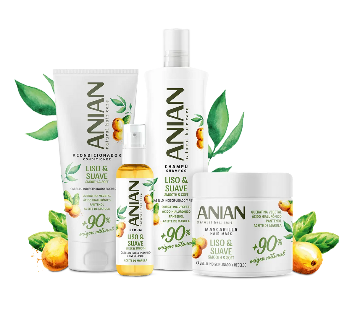 Anian Liso y Suave Shampoo mit pflanzlichem Keratin 400 ml