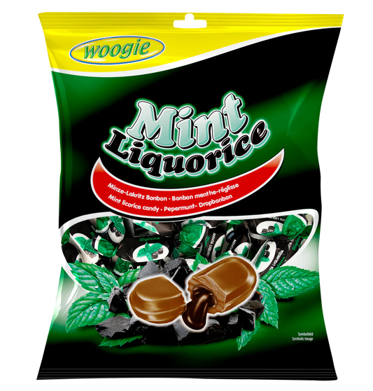 Woogie Woogi Bonbons Mint Lakritze 170g Produktbild – Produktansicht