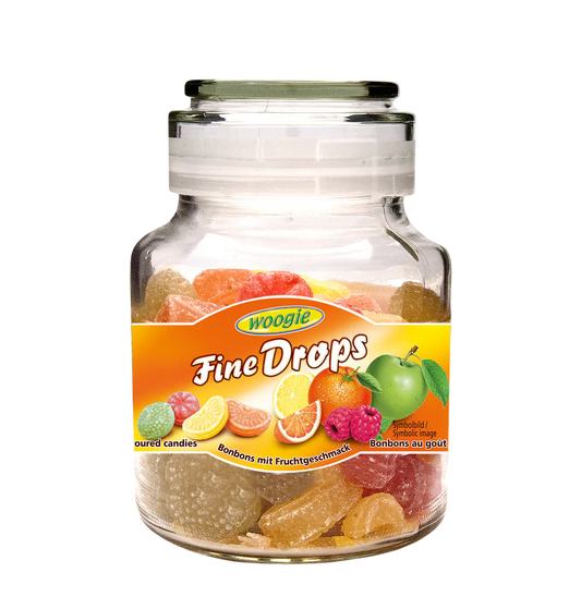 Woogie Bonbons mit Früchtemixgeschmack 300g im wiederverwendbaren Glas