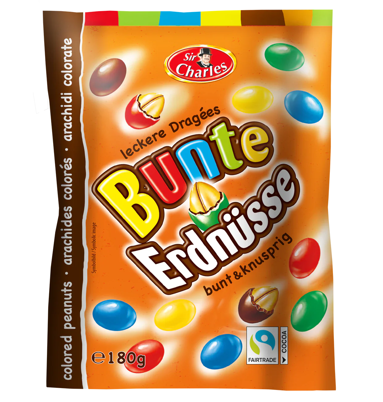 Sir Charles Bunte Erdnüsse in Milchschokolade 180g
