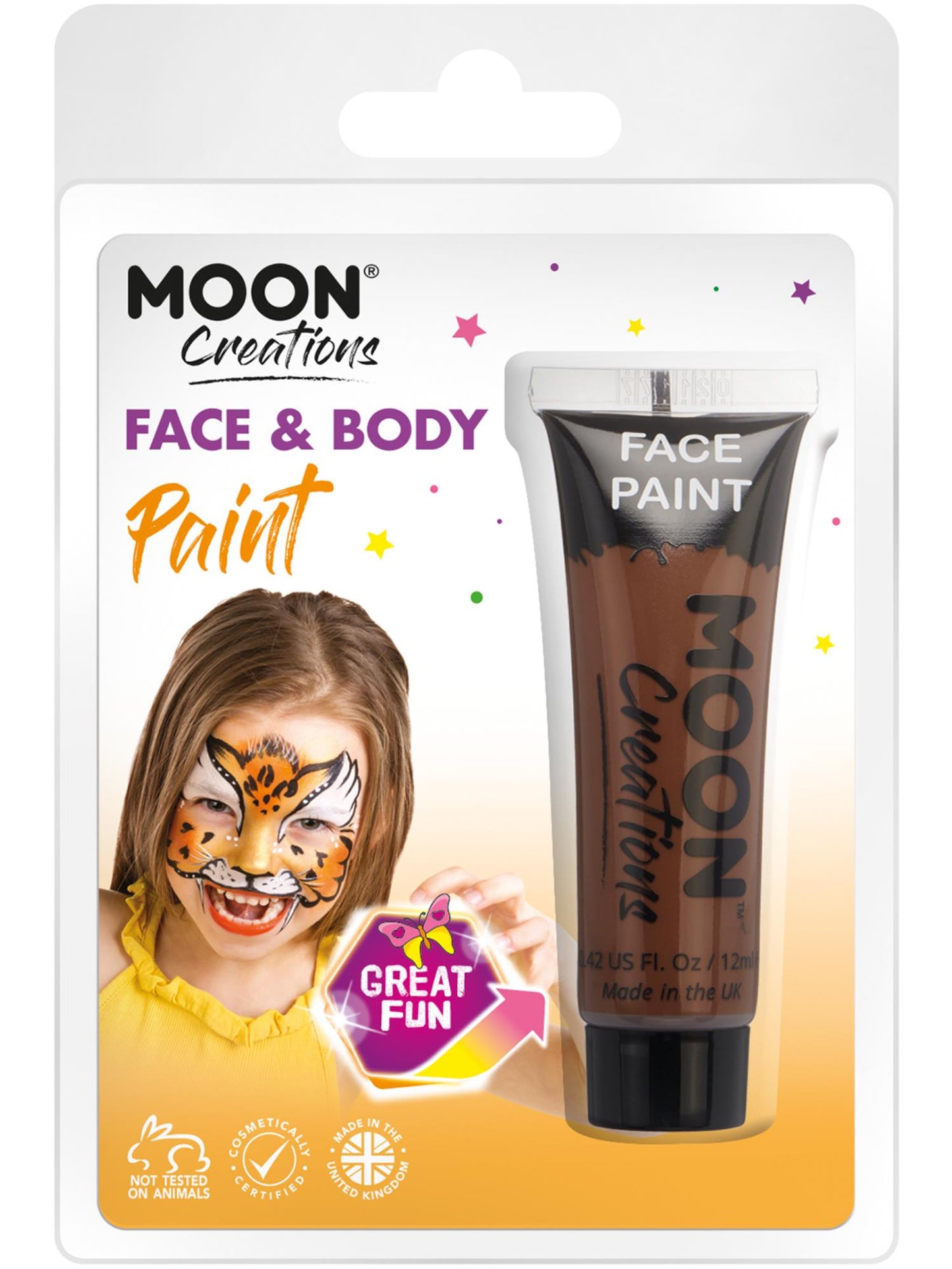 Smiffys Moon Creations Face & Body Paint, Brown CD für Unisex