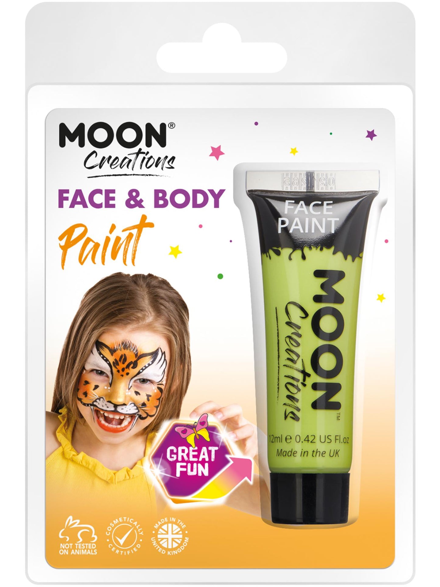 Smiffys Moon Creations Face & Body Paint, Lime Green CD für Unisex