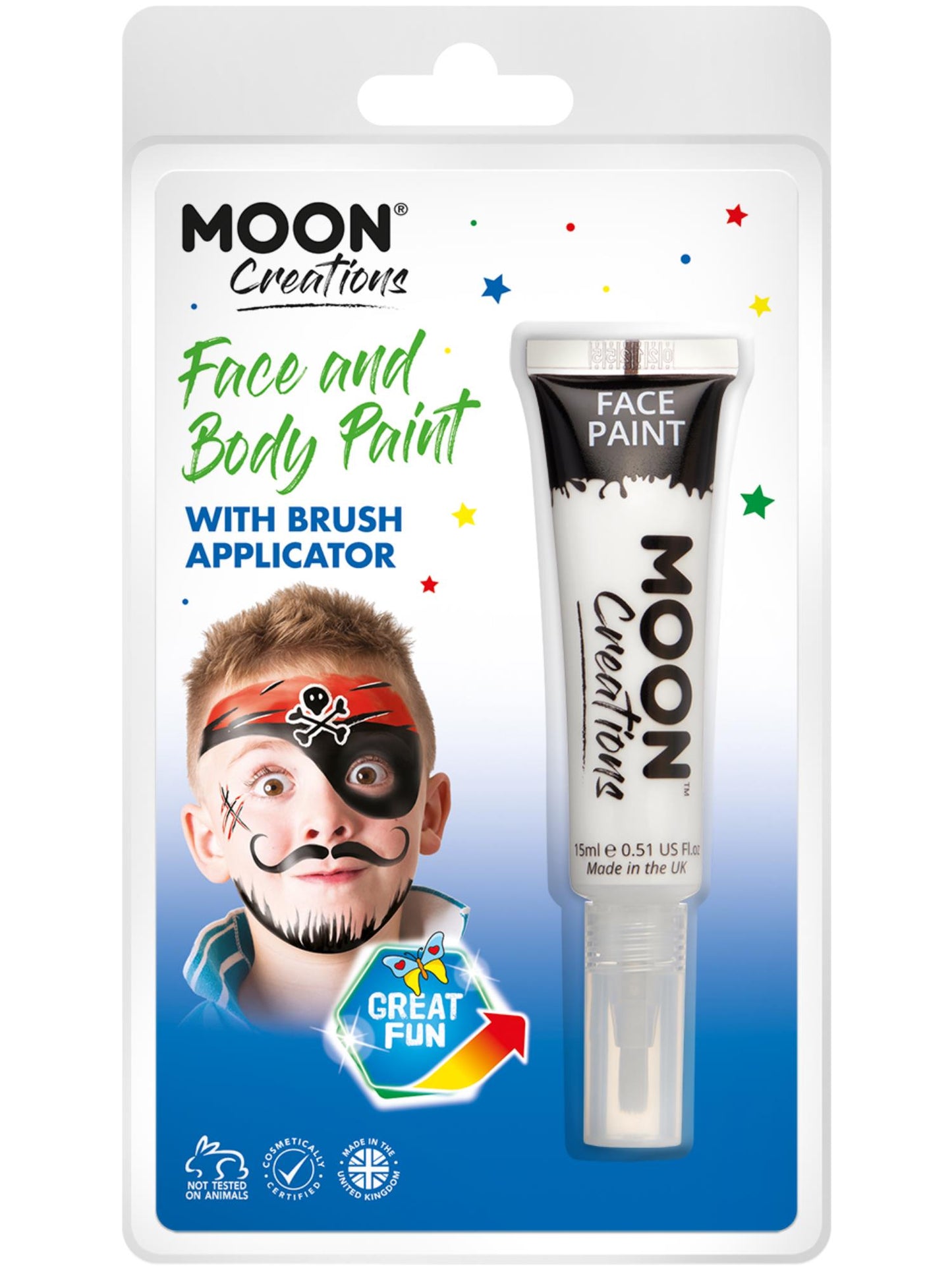 Smiffys Moon Creations Face & Body Paints, White CD für Unisex