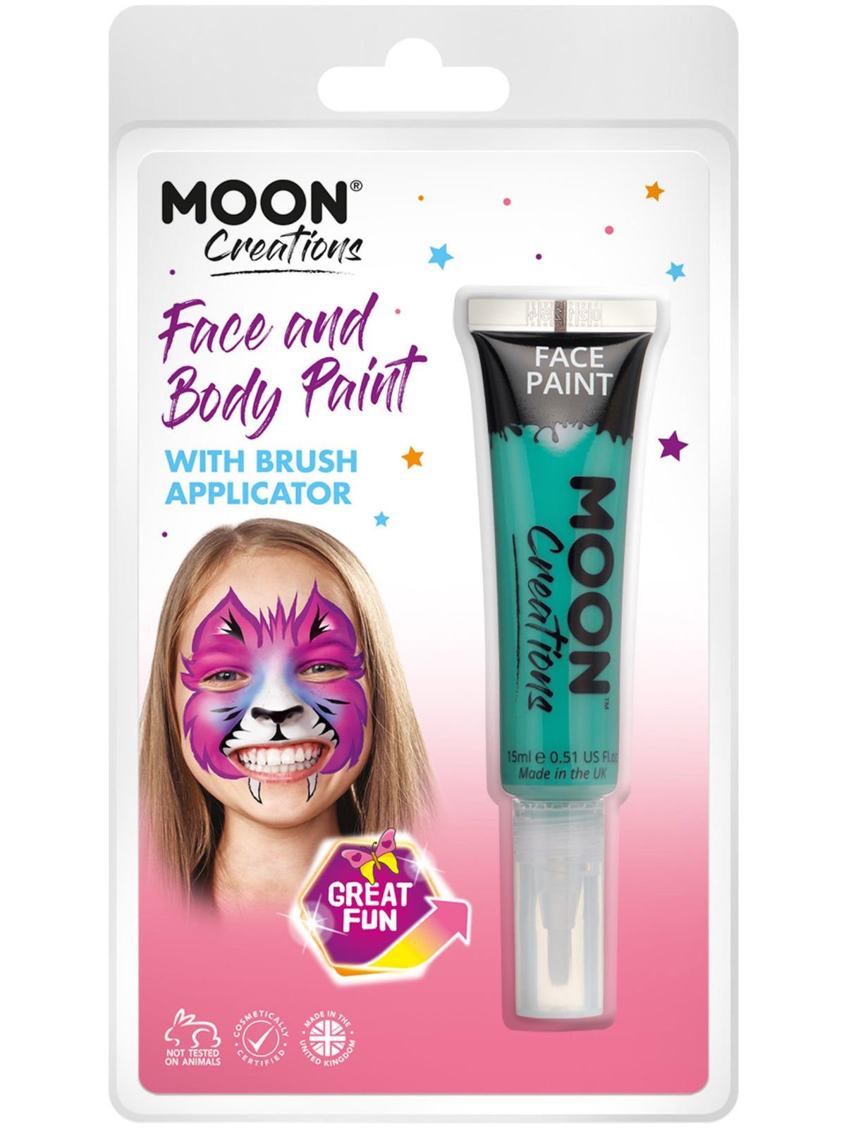 Smiffys Moon Creations Face & Body Paints, Turquoise CD für Unisex